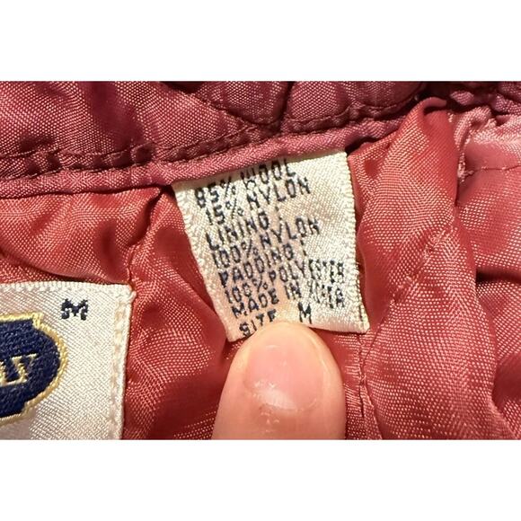 Shelter Bay Arrow Flannel Quilted Shirt Jacket Shacket Red Black Wool Blend M - Picture 4 of 5